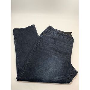 City Blues Women's Eco-Friendly Denim High Rise Relaxed Fit Jeans Blue Size 24W